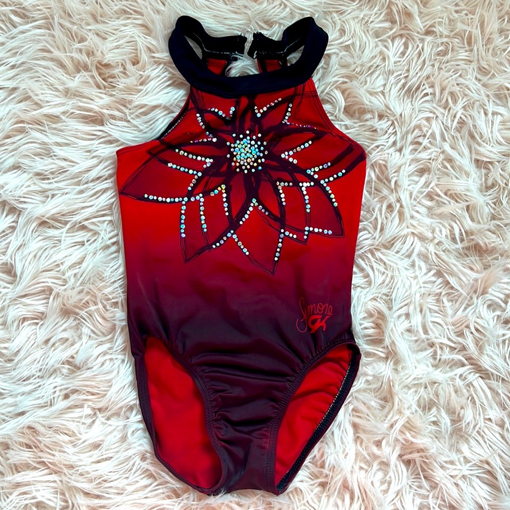 EUC GK Simon Biles child medium CM leotard